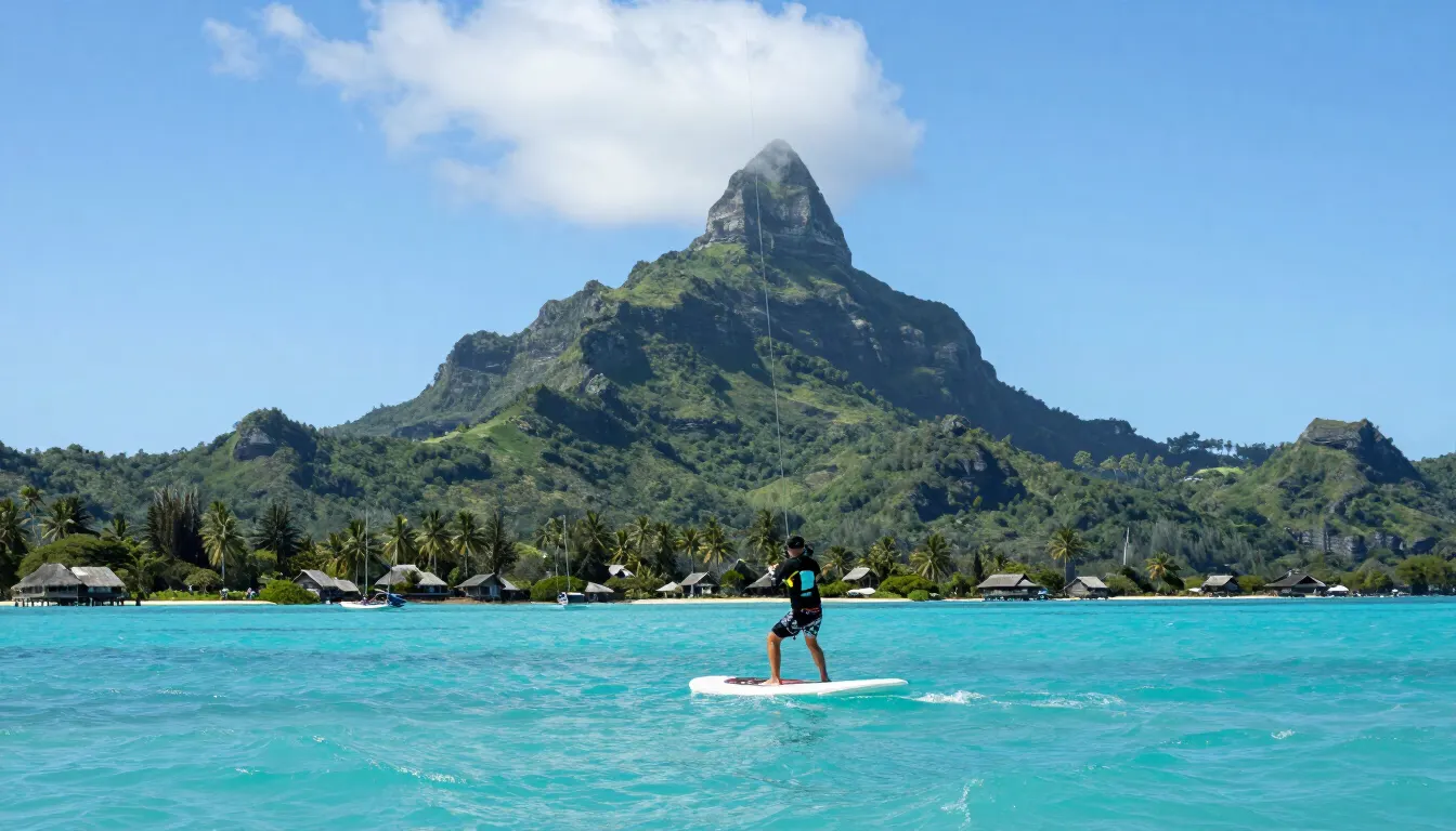 Parasailing Over the Lagoon — Activity in Bora Bora