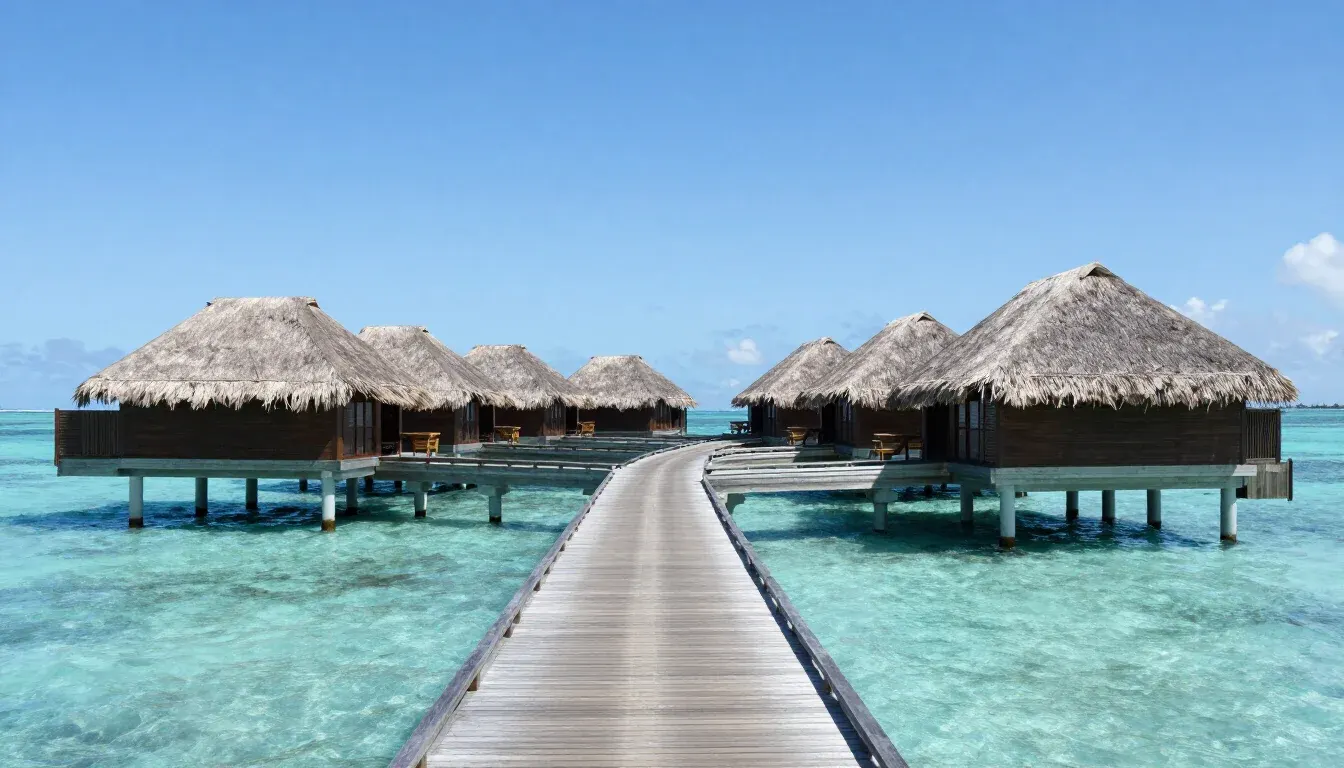 Bora Bora resort status — overwater bungalows on the lagoon